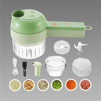 4 in 1 Portable Electric Vegetable Cutter Set