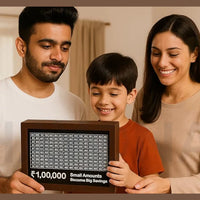 Money Saving Box for Kids and Adults | Wooden Money Bank with Lock| 1 Lakh Saving Box with Numbers |